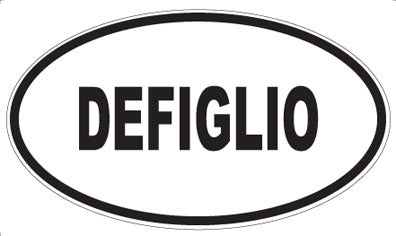 DEFIGLIO - Oval Sticker