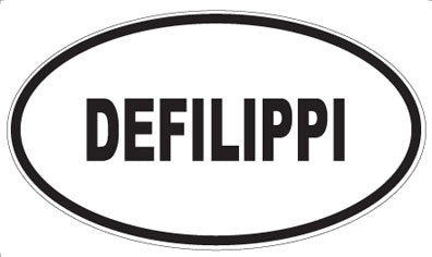DEFILIPPI - Oval Sticker