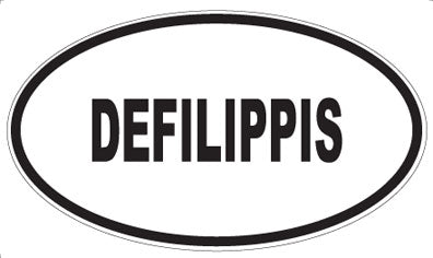 DEFILIPPIS - Oval Sticker