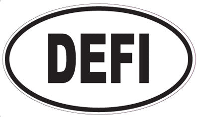 DEFI - Oval Sticker