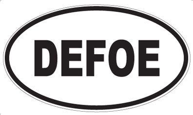 DEFOE - Oval Sticker
