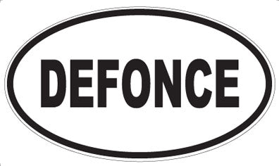 DEFONCE - Oval Magnet