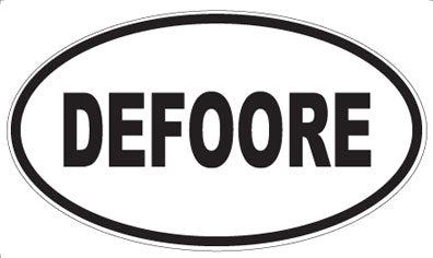 DEFOORE - Oval Sticker