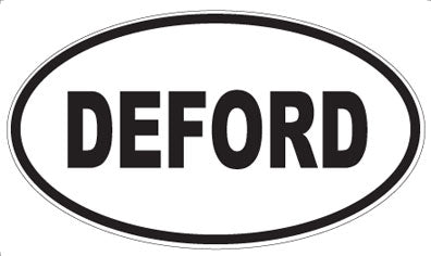 DEFORD - Oval Sticker