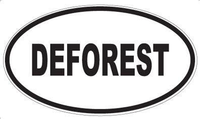 DEFOREST - Oval Sticker