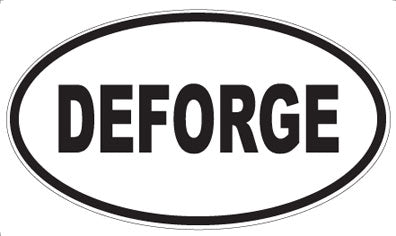 DEFORGE - Oval Sticker