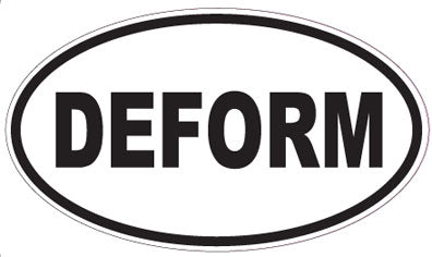 DEFORM - Oval Sticker