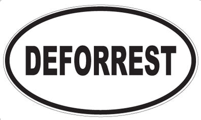 DEFORREST - Oval Sticker