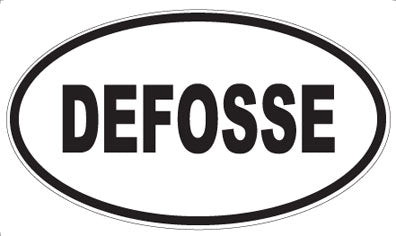 DEFOSSE - Oval Sticker