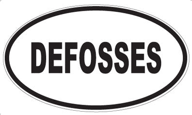 DEFOSSES - Oval Sticker