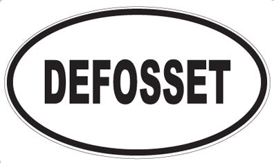 DEFOSSET - Oval Sticker