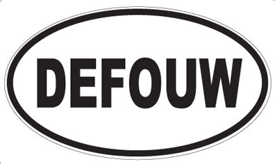 DEFOUW - Oval Sticker