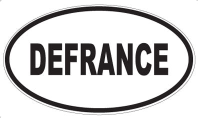 DEFRANCE - Oval Sticker