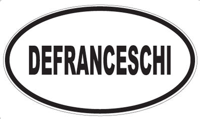 DEFRANCESCHI - Oval Sticker