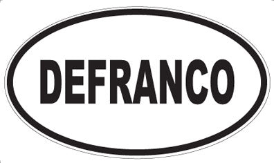 DEFRANCO - Oval Sticker