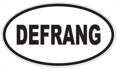 DEFRANG - Oval Sticker