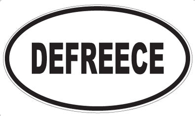 DEFREECE - Oval Magnet