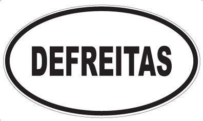 DEFREITAS - Oval Sticker