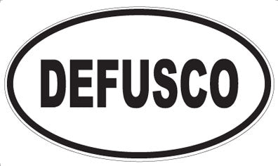 DEFUSCO - Oval Sticker