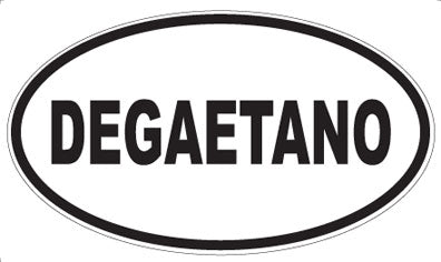 DEGAETANO - Oval Sticker