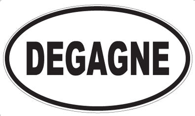 DEGAGNE - Oval Sticker