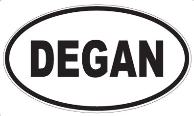 DEGAN - Oval Sticker