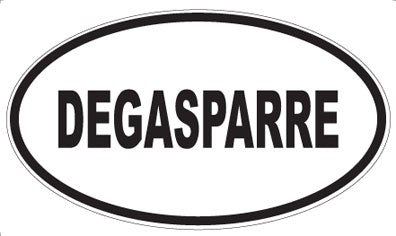 DEGASPARRE - Oval Sticker
