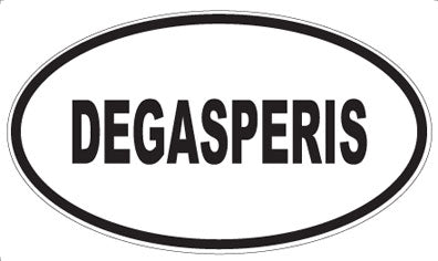 DEGASPERIS - Oval Sticker