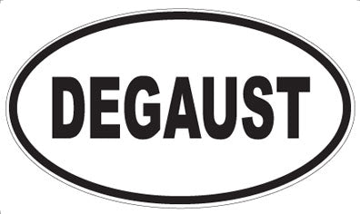 DEGAUST - Oval Sticker