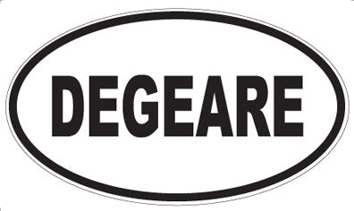 DEGEARE - Oval Sticker