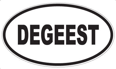 DEGEEST - Oval Sticker
