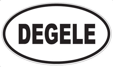 DEGELE - Oval Sticker