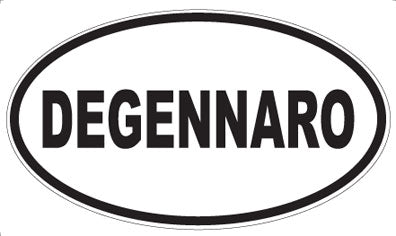 DEGENNARO - Oval Sticker