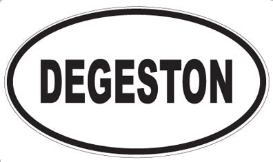 DEGESTON - Oval Sticker