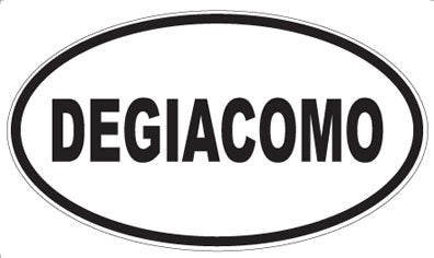 DEGIACOMO - Oval Sticker