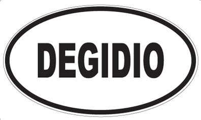 DEGIDIO - Oval Sticker