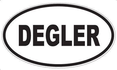 DEGLER - Oval Sticker