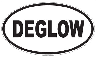 DEGLOW - Oval Sticker