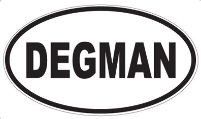 DEGMAN - Oval Sticker