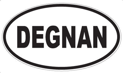 DEGNAN - Oval Sticker