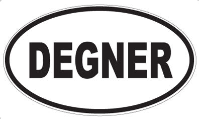 DEGNER - Oval Sticker