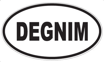 DEGNIM - Oval Sticker