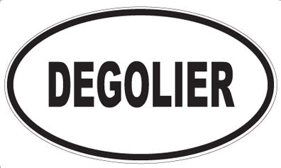 DEGOLIER - Oval Sticker