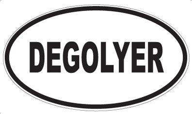 DEGOLYER - Oval Sticker