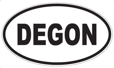 DEGON - Oval Sticker