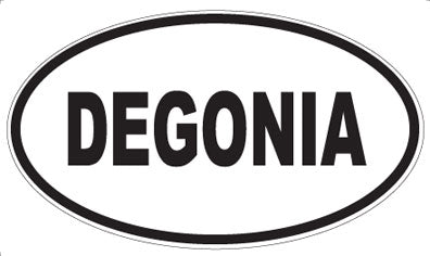 DEGONIA - Oval Sticker