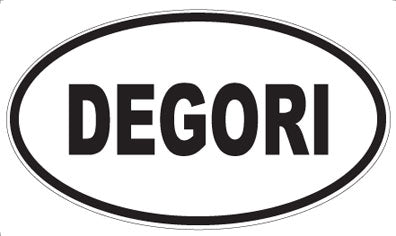 DEGORI - Oval Sticker