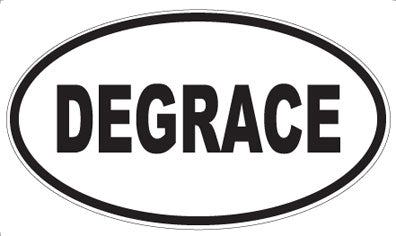 DEGRACE - Oval Sticker