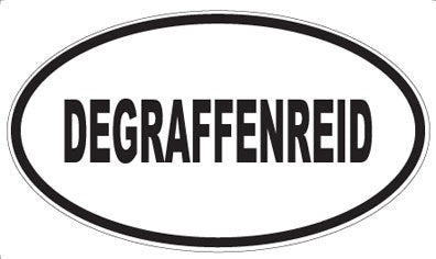 DEGRAFFENREID - Oval Sticker