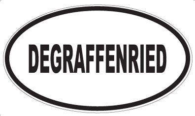 DEGRAFFENRIED - Oval Sticker